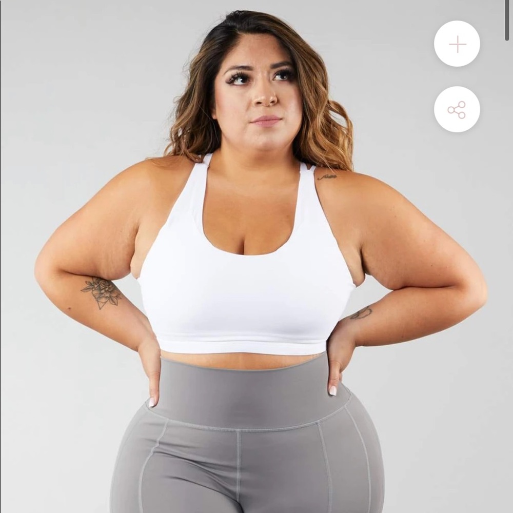 Buffbunny Cancelled Sports Bra in Bones size XS